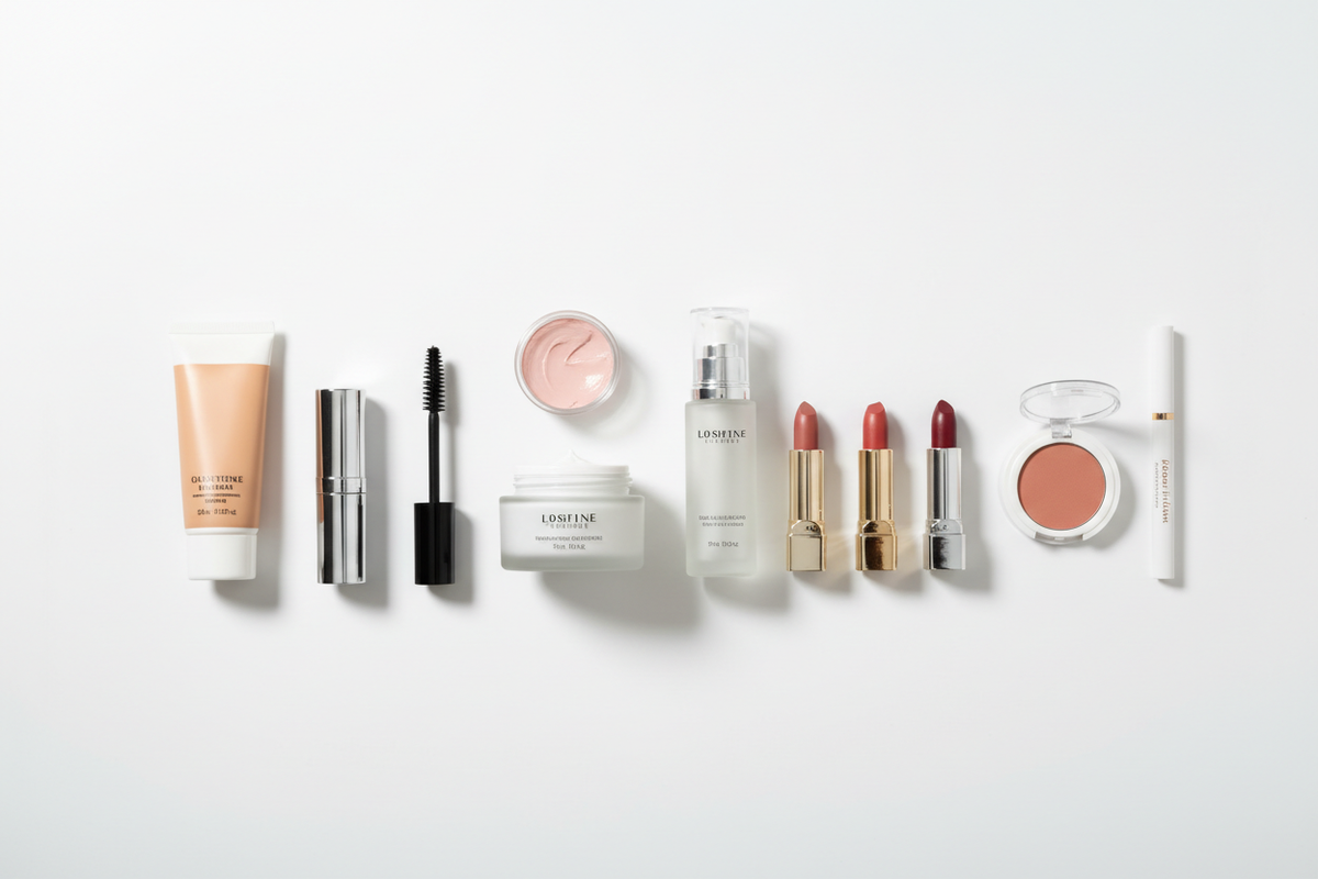 Beauty Products Flatlay 1