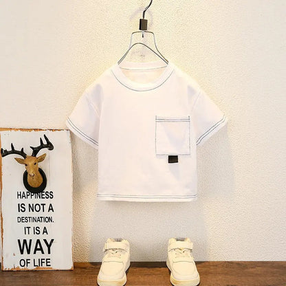 New Summer Baby Boy Kids Clothes Children Clothing Suit Tops